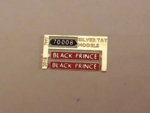 00 Gauge (4mm) nameplate:70008 'Black Prince' Britannia Class - Picture 1 of 2