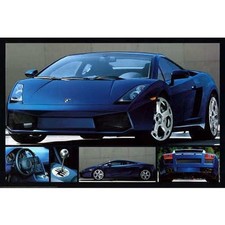 LAMBORGHINI - GALLARDO SPORTS CAR POSTER 24x36 - COLLAGE 1262