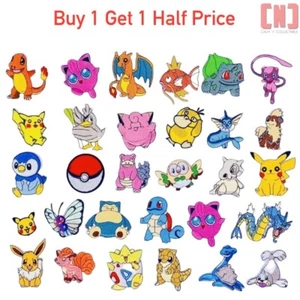 Pokemon Iron On Patch Embroidered IRON ON / Sew on Transfer Fancy Dress Clothing - Picture 1 of 31