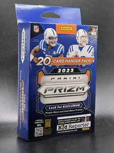 2023 Prizm Football Hanger Box NFL 20 Cards Purple Gold Wave New Factory Sealed - Picture 1 of 2