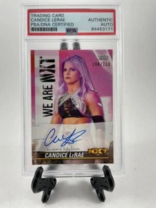 WWE 2021 Topps We Are NXT Candice LeRae Autograph #'d Card Signed PSA DNA - Picture 1 of 2