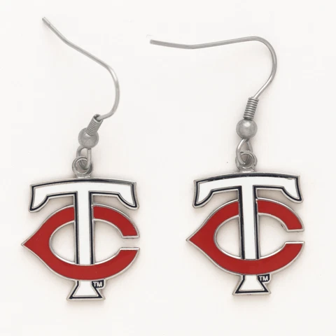 Minnesota Twins "TC" Dangle Earrings MLB New Cover