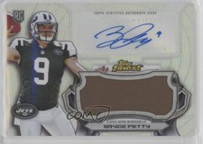 2015 Topps Finest Jumbo Relic Refractor Bryce Petty #AJRR-BPE Rookie Auto RC