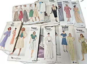 9 x Vintage Vogue Sewing Patterns Lot Cut Very Easy Designs Incl Size 12 - Picture 1 of 14