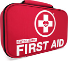 Swiss Safe 2-in-1 First Aid Kit 120 Piece + Bonus 32-Piece Mini First Aid Kit: &