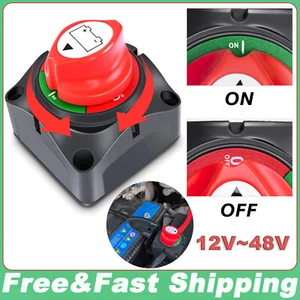 Interruptor de desconexión de batería 12V-48V corte/apagado de 275 amperios para barco marino autocaravana cámper - Imagen 1 de 12
