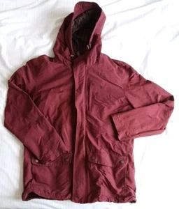 Penguin By Munsingwear Large Mens 7 Pocket Burgundy Full Zip Winter Coat. VGC - Picture 1 of 11