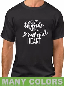 Camiseta de Acción de Gracias Give Thanks With a Grateful Heart Otoño - Imagen 1 de 14