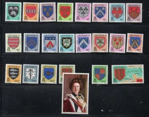 Jersey Sc 246-268 1981 Family Arms long  stamp set mint NH - Picture 1 of 1