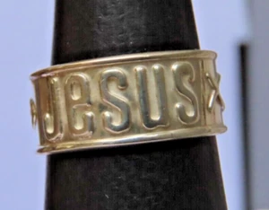 Anillo Plata de Ley 925, Jesus - Imagen 1 de 6