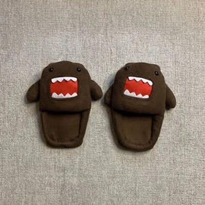 Zapatillas de dormitorio Domo Kun deslizantes peluche Japón muy raras mascota talla UK 7-8 - Imagen 1 de 11