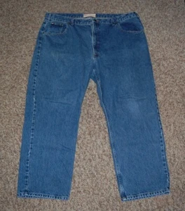 St. John's Bay Easy Fit Denim Jeans Waist 44" Length 29" in Good Cond. Pair #11 - Picture 1 of 4
