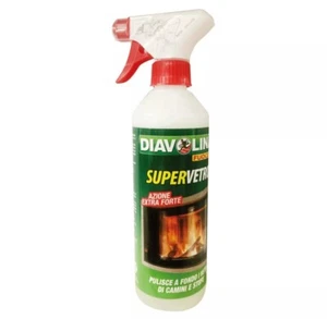 DIAVOLINA SUPERVETRO SPRAY 500 ML DETERGENTE STUFE E CAMINI - Foto 1 di 1