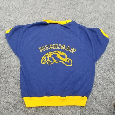 Vintage Michigan Wolverines Dog Shirt Jersey Size Large Made In USA - Image 1 of 4