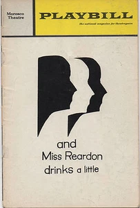 1971 Playbill and Miss Reardon drinks a little Julie Harris Estelle Parsons - Picture 1 of 1