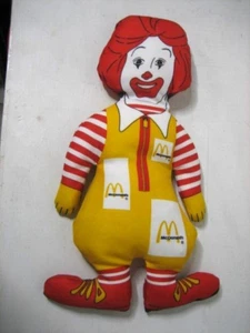 Muñeca de peluche Mc Donalds Ronald Mc Donald años 80 - Imagen 1 de 3