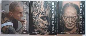 Black & Grey Tattoo Volumes 1, 2, & 3 From Street Art To Fine Art book - Picture 1 of 12
