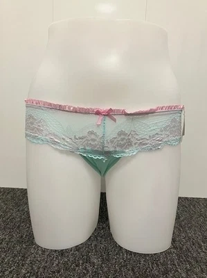 Carrie Amber Lace Thong CA5066T Blue/Pink IN-STOCK - Image 1 of 2