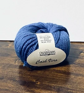 Cascade Yarns "Cash Vero DK" Merino Sapphire Blue Color 010 - Picture 1 of 4