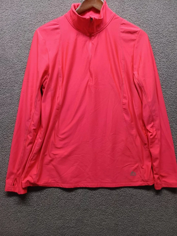RBX Performance Women’s XL Coral ¼-Zip Pullover Fleece-Lined Stretch Active Top - Image 1 of 4