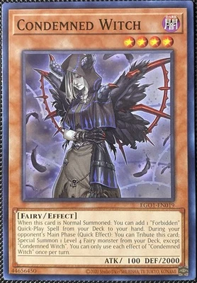 Condemned Witch EGO1-EN019 Egyptian God Deck: Obelisk the Tormentor Yugioh - Image 1 of 2