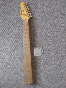 Left hand Stratocaster Guitar neck,plate and screws . - Picture 1 of 13