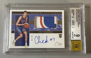 2022 Panini One And One Chet Holmgren (RC) Rookie Jersey Autographs #/99 BGS 9 - Foto 1 di 4