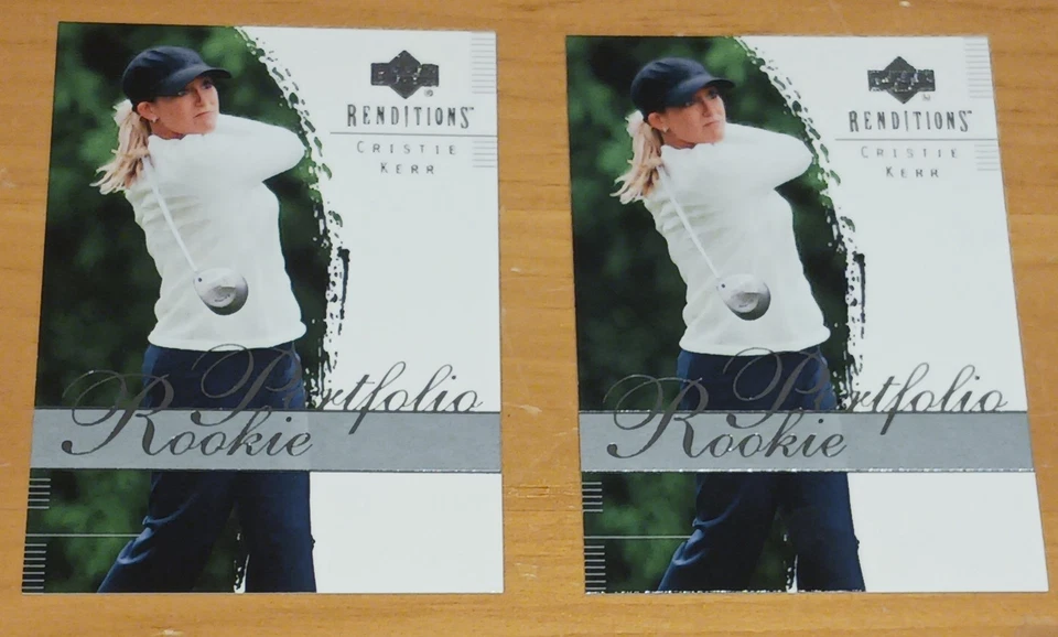 CRISTIE KERR RC (Lot of 2)- 2003 Upper Deck Renditions Golf  #60 - Image 1 of 2