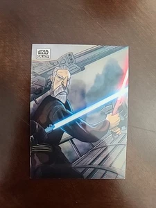 2024 Topps Cromo Star Wars Galaxy Count Dooku AS-5 Arte de los Sith Insertar Refractor - Imagen 1 de 2
