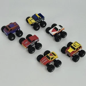 Vintage Galgoob 1990 Micro Machines Monster Trucks Tuff Trax Lot Of 6 - Picture 1 of 7