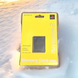 Tarjeta de memoria Sony PlayStation 2 8 MB negra SCPH-10020 nueva sellada tarjeta de memoria OEM - Imagen 1 de 2