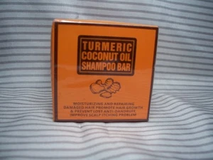 Shampoo bar olio di cocco curcuma nuovo/sigillato 4,2 once (120 g) crescita capelli - Foto 1 di 2