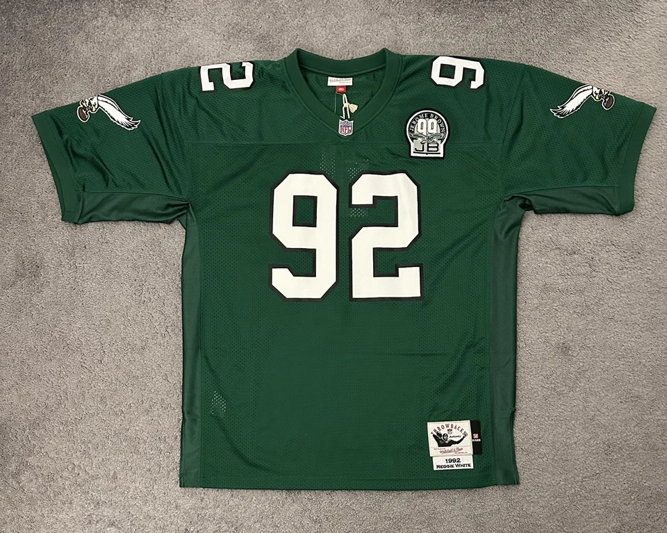 NUEVO Mitchell & Ness REGGIE WHITE Phila Eagles Auténtico Jersey Hombres Talla 52, 2XL  Foto 1 de 4