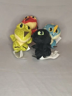 Lote de 3" mini pelúcia How To Train Your Dragon Hidden World bebês ler DreamWorks  - Imagem 1 de 4