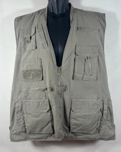 Rothco Vest Mens Large Beige Outback Fishing Photo Utility Safari Mesh Lined - Picture 1 of 6