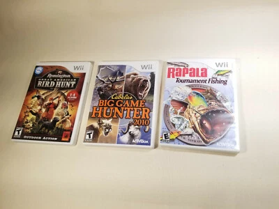 Wii Rapala Tournament Fishing, Big Game Hunter 2010, Great American Bird Hunt - Image 1 of 2