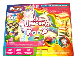 Playz Unicorn Poop Candy Making Science Kit 32 Experiments for kids 8to12+ (New) - Picture 1 of 11