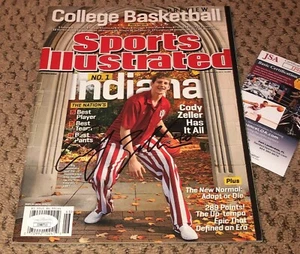 CODY ZELLER SIGNED SPORTS ILLUSTRATED AUTOGRAPH INDIANA BASKETBALL HOOSIERS JSA - Picture 1 of 1