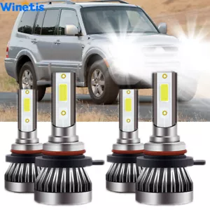 9005+9006 Combo Faro LED 240W 30800LM Viga Alta/Baja 6000K Blanco 4 Bombillas Kit - Imagen 1 de 9
