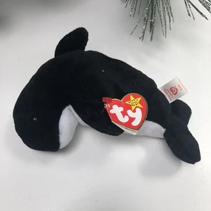 Rare Ty Beanie Baby Echo The Whale With Errors - Picture 1 of 7