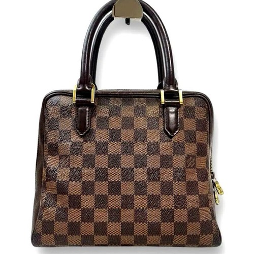 LOUIS VUITTON（LV） Borsa a mano Louis Vuitton Damier Brera Ebene marrone a scacchi con cerniera LV N51150 rango A