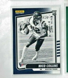 Panini Instant 2021 blanco y negro Nico Collins Houston Texans RC PR=2728 - Imagen 1 de 2