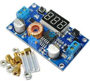 5A verstellbarer Strom DC-DC Step-Down Lademodul LED Treiber mit Voltmeter - Bild 1 von 1