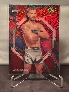 2024 Topps Finest UFC - Nikita Krylov - Red Shimmer #30 - Picture 1 of 2