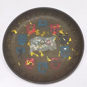 Placa de hojalata original vintage Helsinki XV Juegos Olímpicos - Imagen 1 de 8