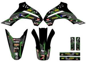 2017-2018 KLX 140 G PODIUM Black Senge Graphics Kit Compatible with Kawasaki - Picture 1 of 10