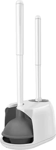 Toilet Brush and Plunger Set, Toilet Plungers for Bathroom Heavy Duty Toilet ... - Picture 1 of 12