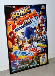 Sonic Toon: Fire & Ice - Póster promocional B2 - 3DS - Sega Japón 2016 - ¡Raro! - Imagen 1 de 4