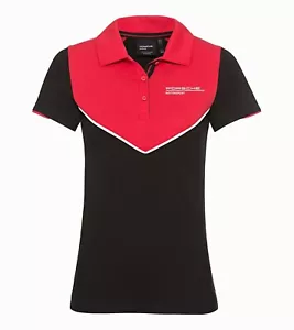 Polo Porsche Motorsport Damas Mujeres Talla UE Grande Rojo y Negro - Imagen 1 de 6