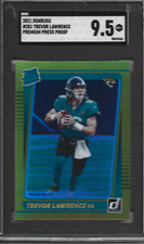 2021 Donruss Trevor Lawrence Press Proof Premium Gold 251 Rated Rookie SGC 9.5